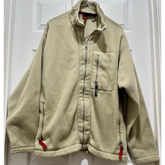 OG Patagonia Synchilla Tan Fleece Lined Polyester Full Zip Jacket Mens XL USA - Picture 2 of 7